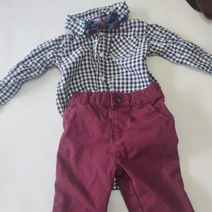 Carters 24 Month Little Gentlemen Bow Tie Outfit Easter Wedding Holiday